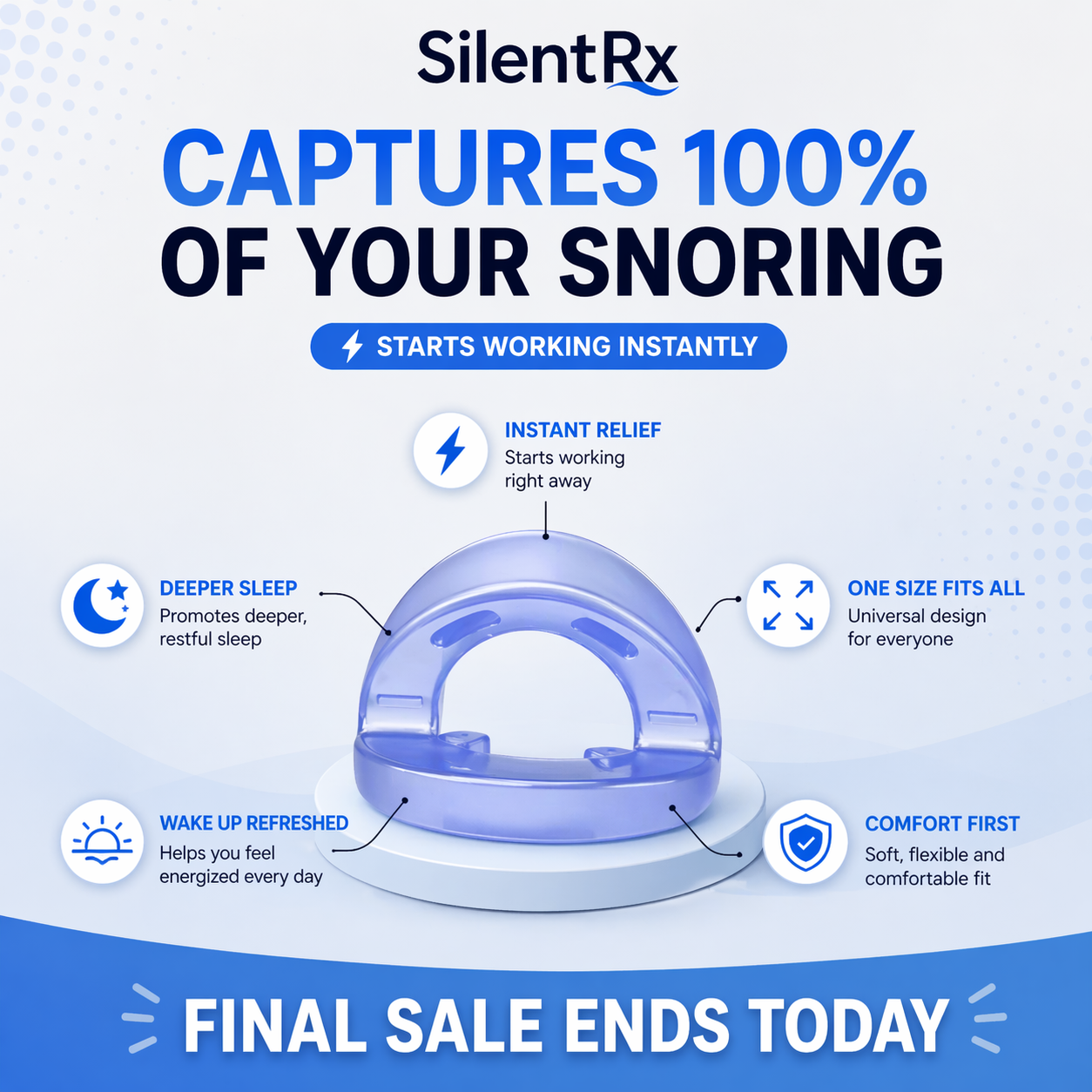 SilentRx Anti Snoring Mouthpiece - Universal Size